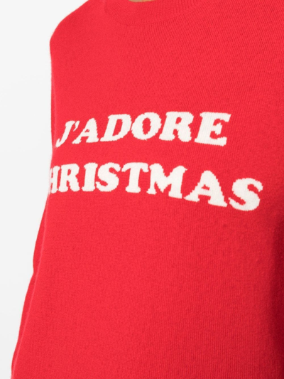 Shop Chinti & Parker J'adore Christmas Sweater In Red