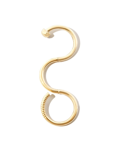 Shop Luis Morais 14kt Yellow Gold Serpentine Screw Ring