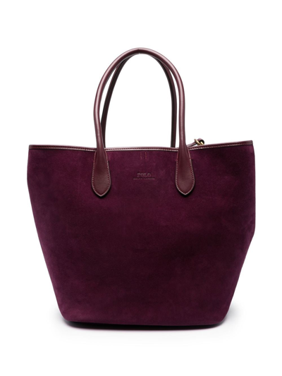 Polo Ralph Lauren Large Bellport Tote Bag In Purple | ModeSens