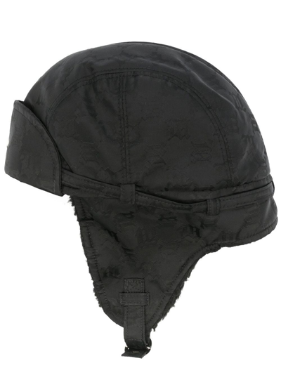 Shop Misbhv Monogram-print Pilot Hat In Black