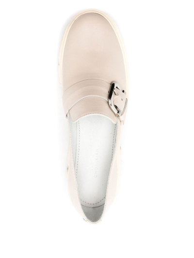 Sarah Chofakian Tratorado Buckled Loafers In Neutrals