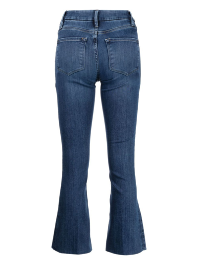 Frame Le Crop Cropped Jeans In Blue