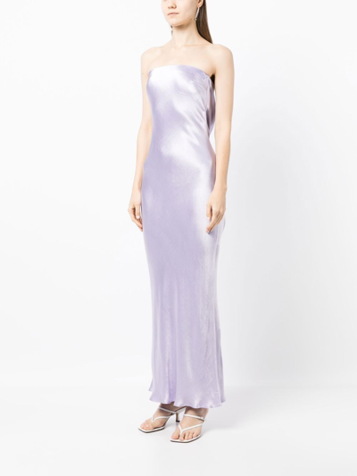 Shop Bec & Bridge Moondance Strapless Dress In Purple
