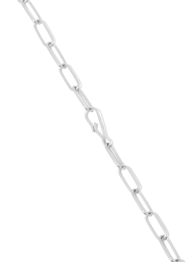 Shop Annoushka 14kt White Gold Mini Cable Chain Bracelet In Silver