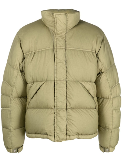 Shop Ten C Feather-down Padded Puffer Jacket In Green