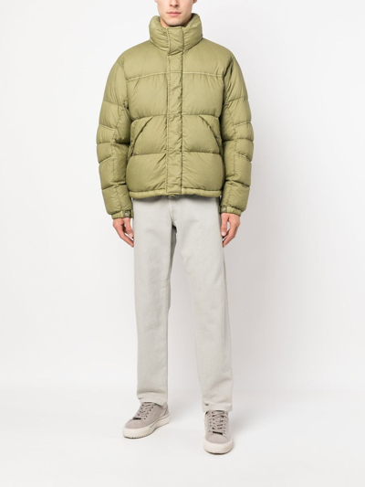 Shop Ten C Feather-down Padded Puffer Jacket In Green