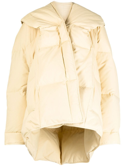 Shop Goen J Oversize Padded Jacket In Neutrals