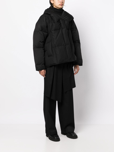 Shop Goen J Oversize Padded Jacket In Black