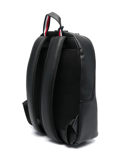 Tommy Hilfiger Essential Faux-leather Backpack In Black