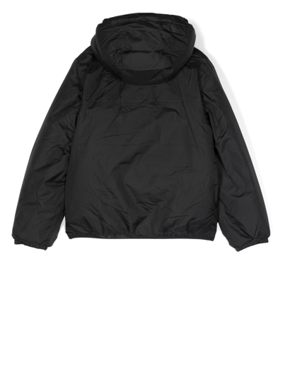 Shop K-way Logo-print Hooded Jacket In Black