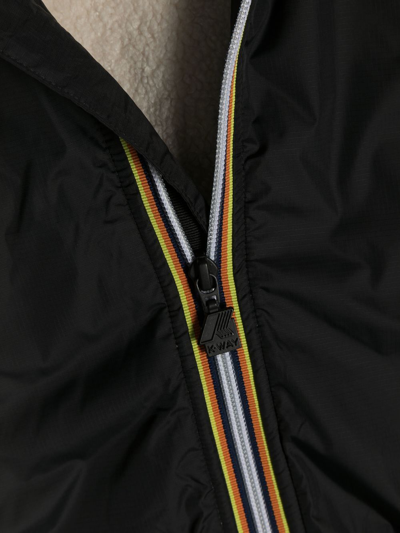 Shop K-way Logo-print Hooded Jacket In Black