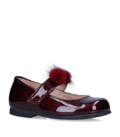 Shop Papouelli Patent Leather Orla Mary Janes In Red