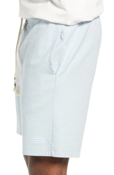 Shop Sol Angeles Quilted Cotton Blend Shorts In Mist