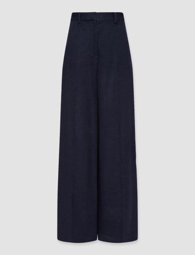 JOSEPH BRUSHED FLANNEL ALANA TROUSERS jf006309_0370-navy-40