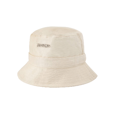 Pre-owned Jacquemus Le Bob Gadjo Bucket Hat 'beige' In Cream