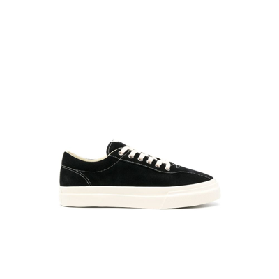 Shop Stepney Workers Club Black Dellow Suede Low-top Sneakers