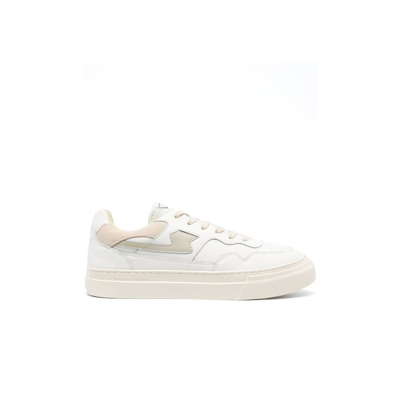 Shop Stepney Workers Club Pearl S-strike Leather Sneakers - Men's - Calf Leather/rubber/fabric In White