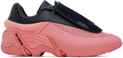 Shop Raf Simons Pink & Navy Antei Sneakers In Black Iris Strawberr