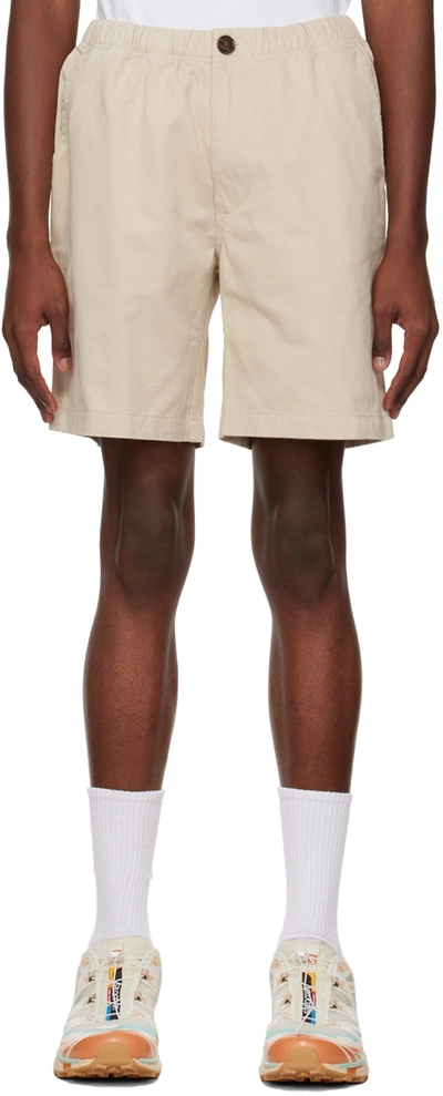 Shop Adsum Beige Bank Shorts