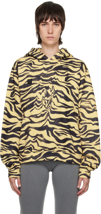 Shop Lesugiatelier Yellow Printed Hoodie