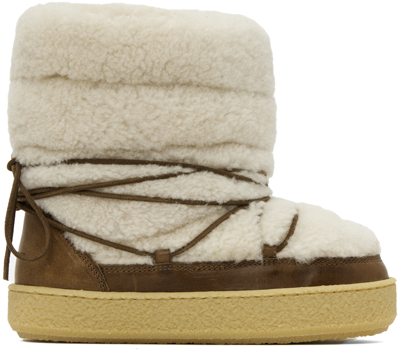 Shop Isabel Marant Off-white Zimlee Snow Boots In 23ec Ecru