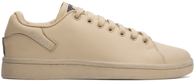 Shop Raf Simons Beige Orion Sneakers In Brushed Cream