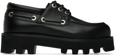 Shop Proenza Schouler Black Moc Loafers In 16038-001-black