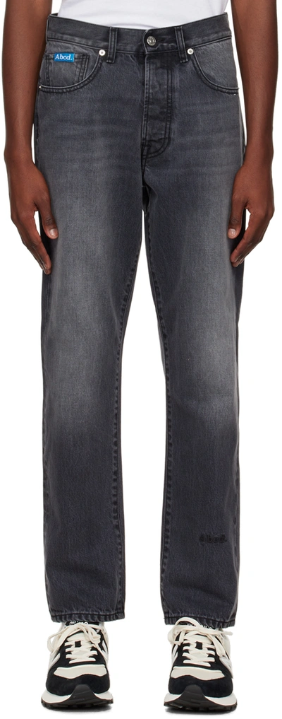 Shop Advisory Board Crystals Gray Faded Jeans In Faded Grey