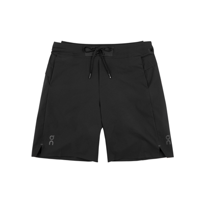 Shop On Running Hybrid Layered Shell Shorts In Black