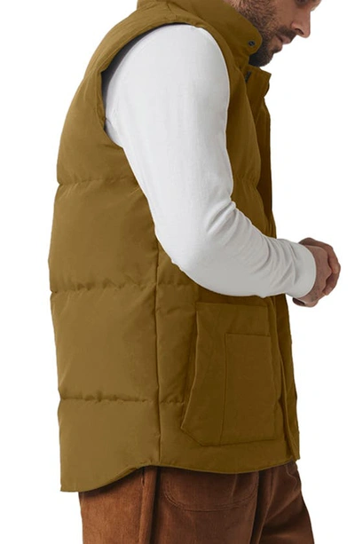 Shop Canada Goose Freestyle Regular Fit Down Vest In Klondike Gold