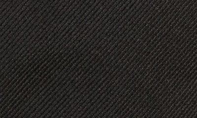 Hugo Boss Solid Ribbed Silk Classic Tie In Black