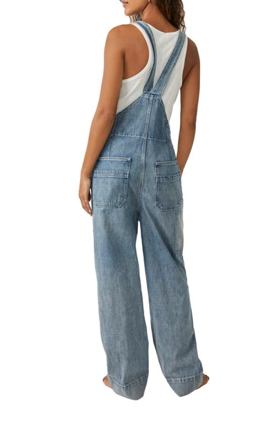 Shop Free People We The Free Murphy Utility Denim Overalls In Jackson Blue