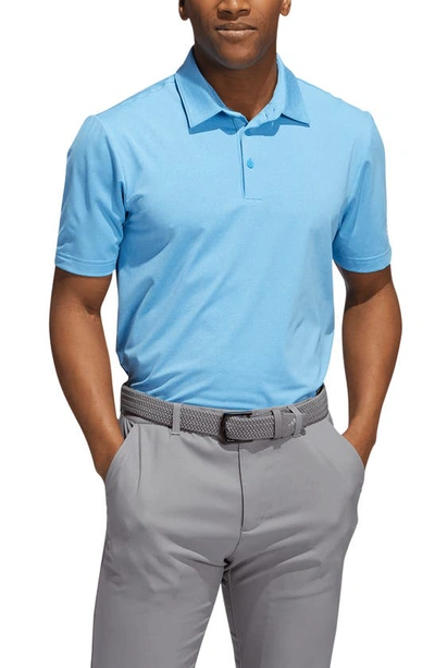 Shop Adidas Golf Ultimate 365 Performance Golf Polo In Pulse Blue Mel