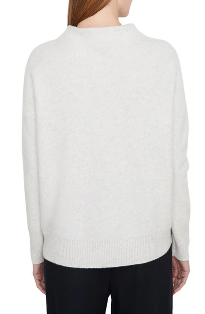 Shop Vince Boiled Cashmere Funnel Neck Pullover In H Pale Iris