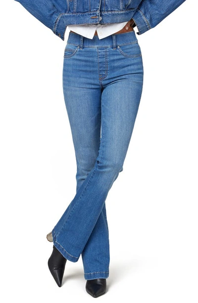 Spanx Flare Leg Pull-on Jeans In Blue | ModeSens