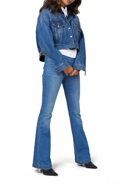 Spanx Flare Leg Pull-on Jeans In Vintage Indigo