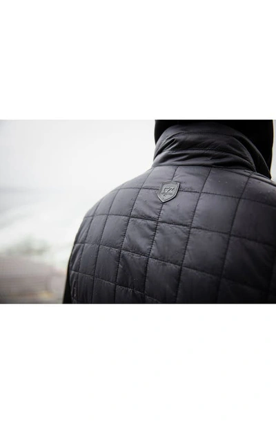 Cutter & Buck Rainier Primaloft Mens Big And Tall Eco Insulated Full Zip Puffer Vest In Black