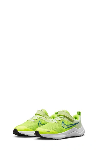 Nike Kids' Downshifter 12 Running Shoe In Volt/ White/ Blue | ModeSens