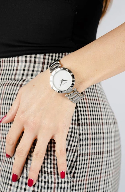 Balmain Women's Swiss Ia Bijou Diamond (1/10 Ct. T.w.) Stainless Steel Bracelet Watch 33mm In Metallic