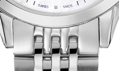 Shop Balmain Classic R Diamond Bracelet Watch, 34mm In Silver