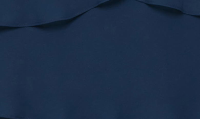 Shop Slny 3/4 Sleeve Sequin Dress & Jacket Set In Deep Navy