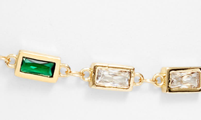 Shop Vidakush Prism Crystal Anklet In Multi/ Gold