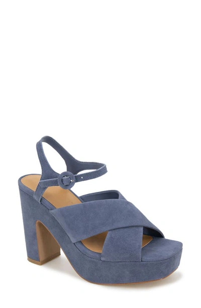 Shop Splendid Pandora Strappy Wedge Sandal In Ash Navy