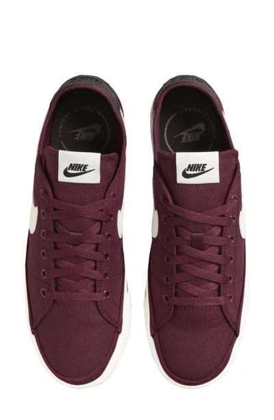 Nike Men's Court Legacy Canvas Casual Sneakers From Finish Line In Dark  Beetroot/dark Beetroot/black/sail | ModeSens