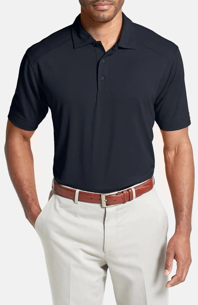 Shop Cutter & Buck Genre Drytec Moisture Wicking Polo In Navy Blue