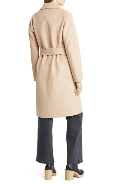 Rails Sloan Belted Wool Blend Overcoat In Sand