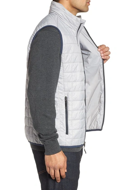 Cutter & Buck Rainier Primaloft Womens Plus Size Eco Insulated Full Zip Puffer Vest In Polished
