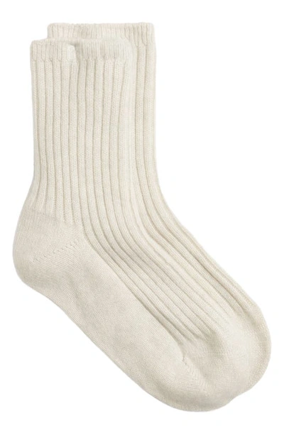 Shop Sweaty Betty Cashmere Rib Socks In Lily White