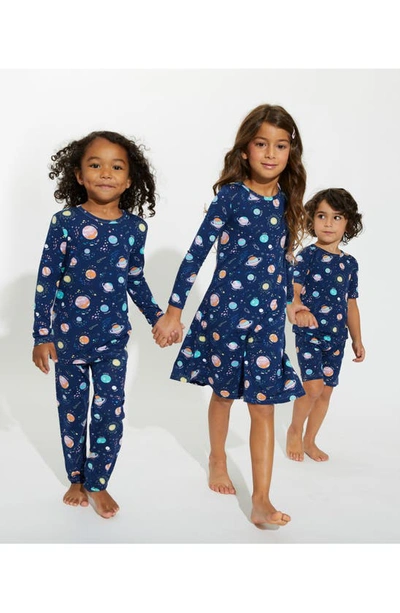 Shop Bellabu Bear Kids' Planets Fitted Two-piece Pajamas