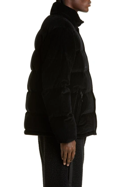 Shop Moncler Genius X Frgmt Donnie Quilted Corduroy Down Jacket In Black